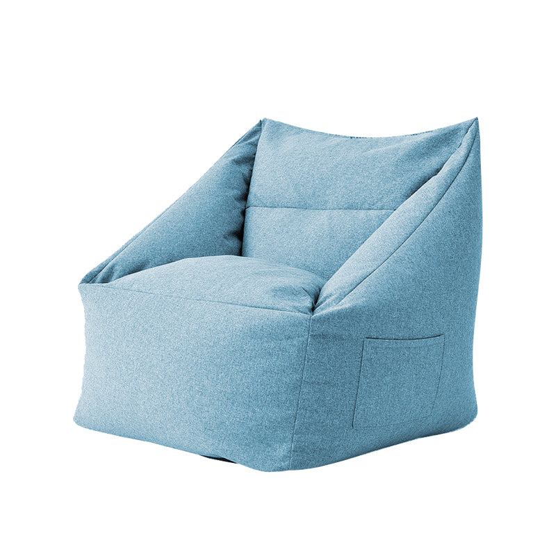 Linen Barrel Accent Chair 25.98" L x 25.98" W x 27.55" H Washable Chair with Storage