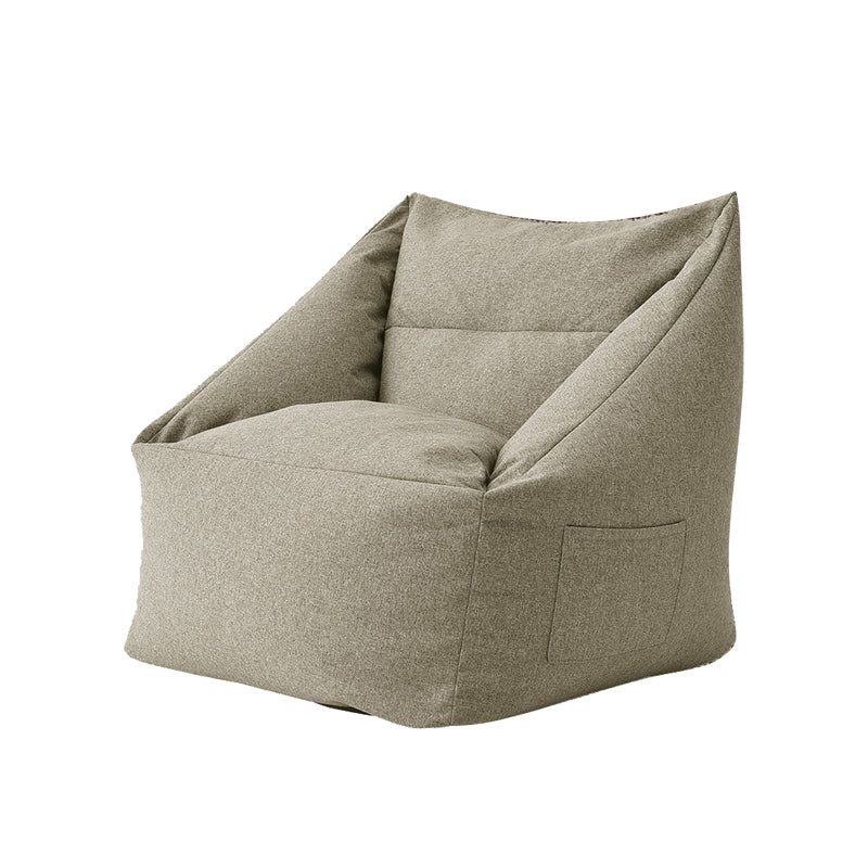 Linen Barrel Accent Chair 25.98" L x 25.98" W x 27.55" H Washable Chair with Storage