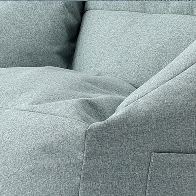 Linen Barrel Accent Chair 25.98" L x 25.98" W x 27.55" H Washable Chair with Storage