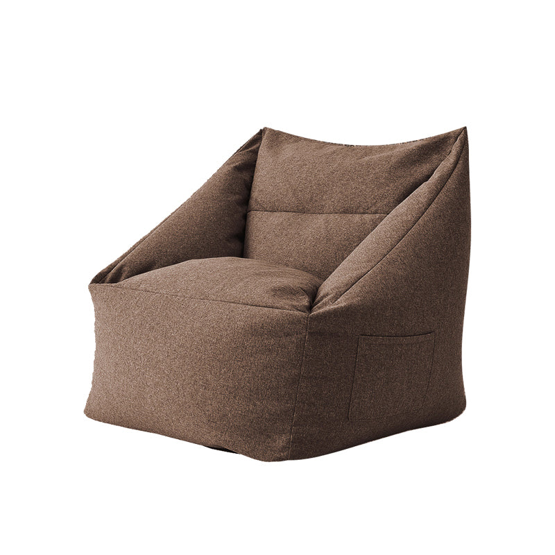 Linen Barrel Accent Chair 25.98" L x 25.98" W x 27.55" H Washable Chair with Storage