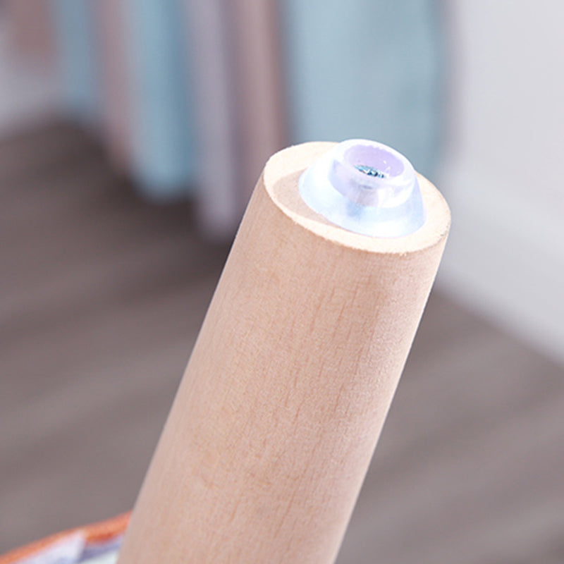 19.68"Wide Armchair Camel Back Cotton Blend Chair with Round Arms and Basic Four Legs