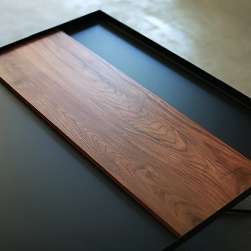 Modern Black Metal Cross Legs Coffee Table Rectangle/Square Table