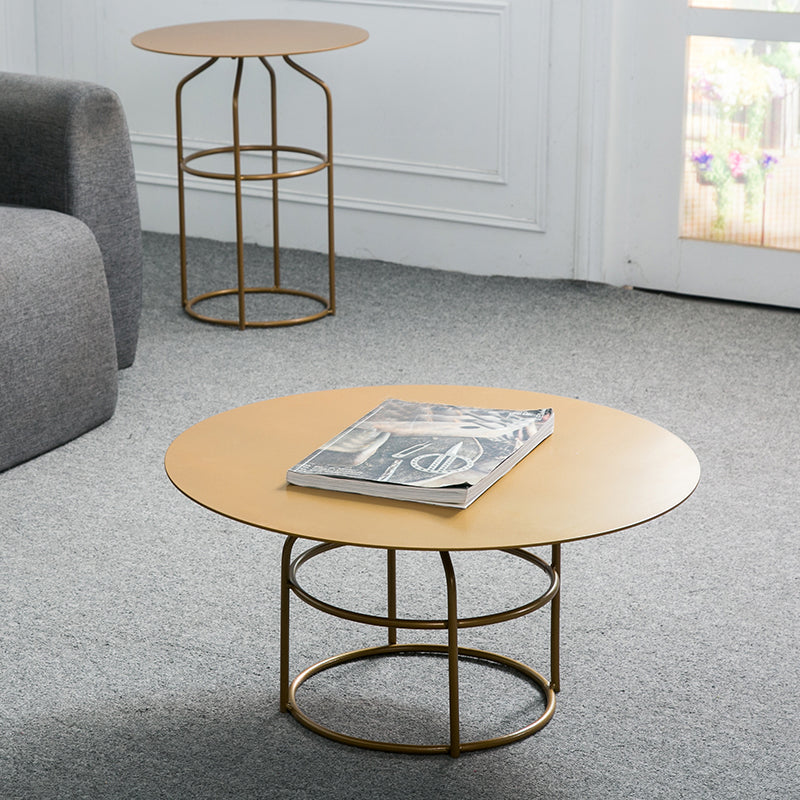 Frame 1 Coffee Table Contemporary Metal Round Cocktail Table