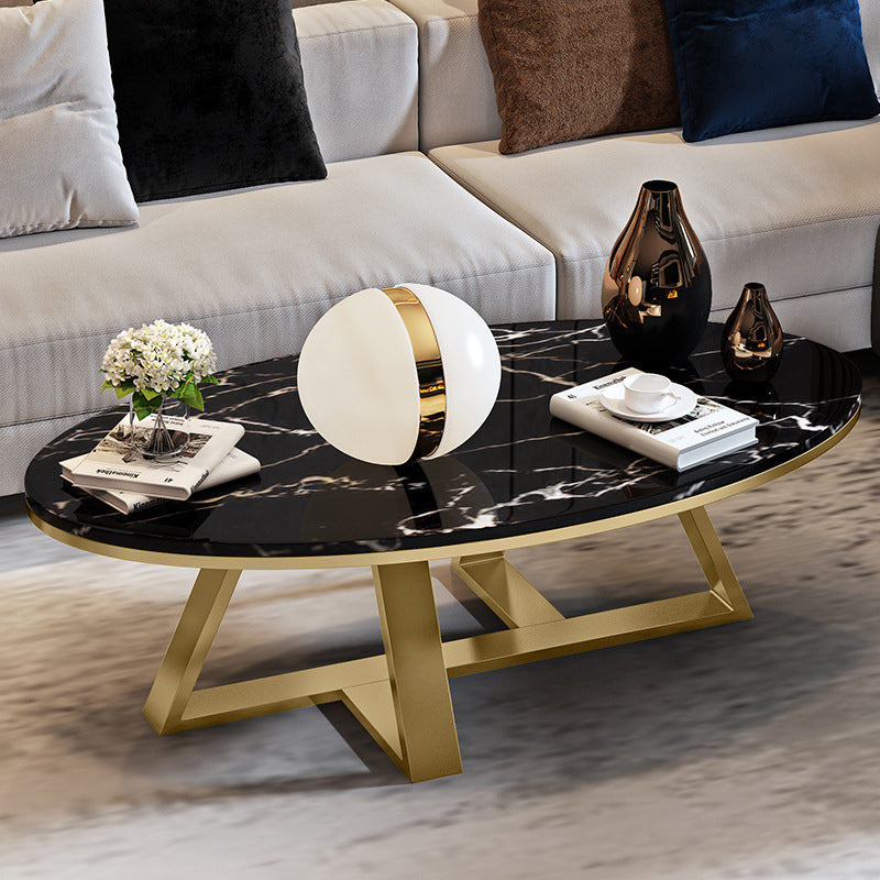 Trestle Coffee Table Contemporary Cocktail Table for Living Room