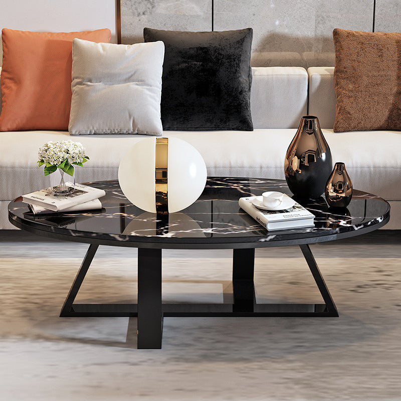 Trestle Coffee Table Contemporary Cocktail Table for Living Room