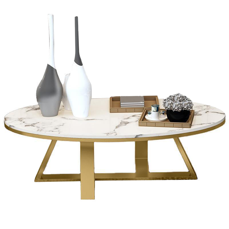 Trestle Coffee Table Contemporary Cocktail Table for Living Room