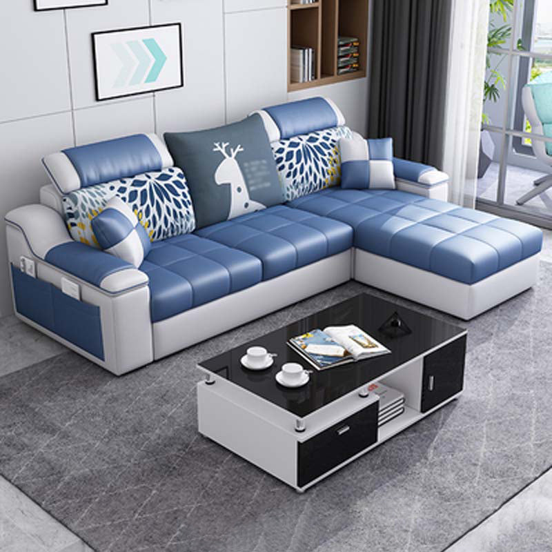 82.68"W √ó 57.09"D √ó35.43"H Sloped Arms Sectionals with Slipcovers and Storage