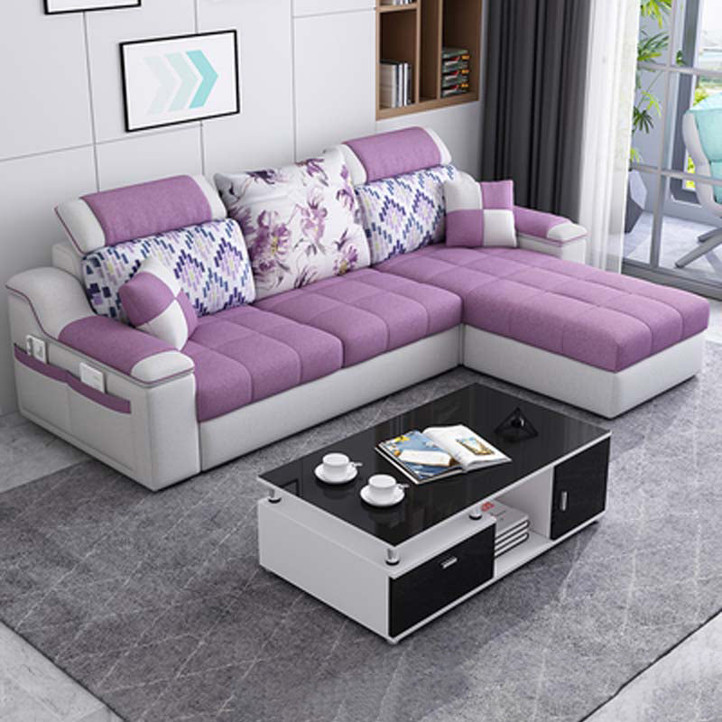 82.68"W √ó 57.09"D √ó35.43"H Sloped Arms Sectionals with Slipcovers and Storage