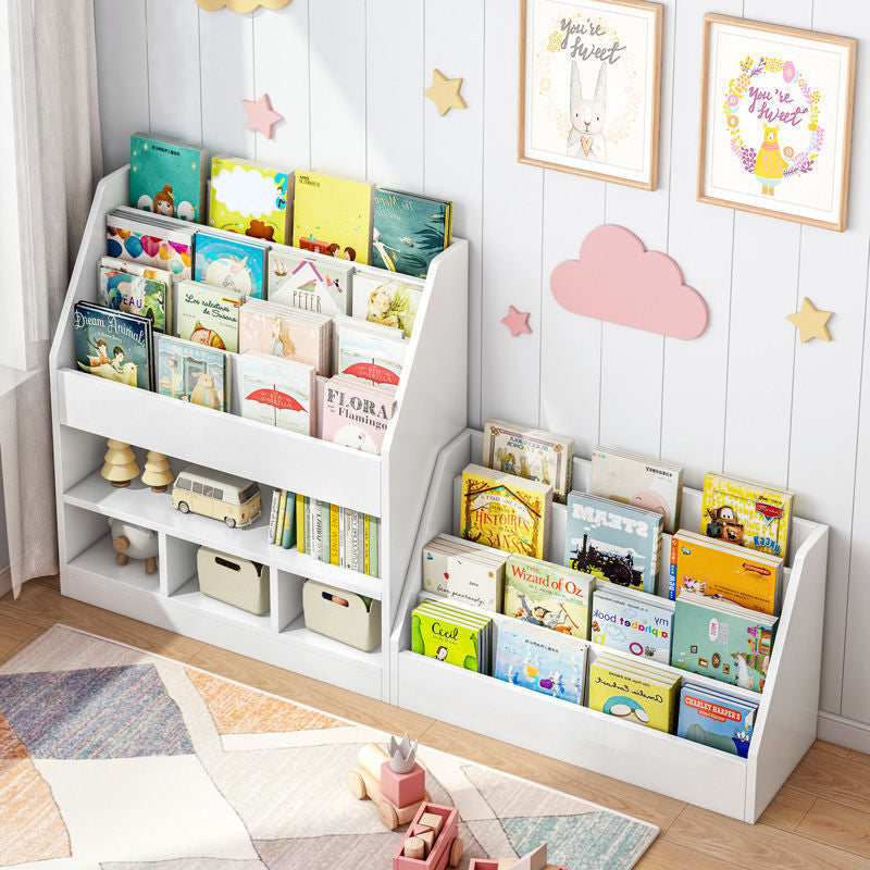 Scandinavian Style Bookshelf Engineer Wood Bookcase for Office