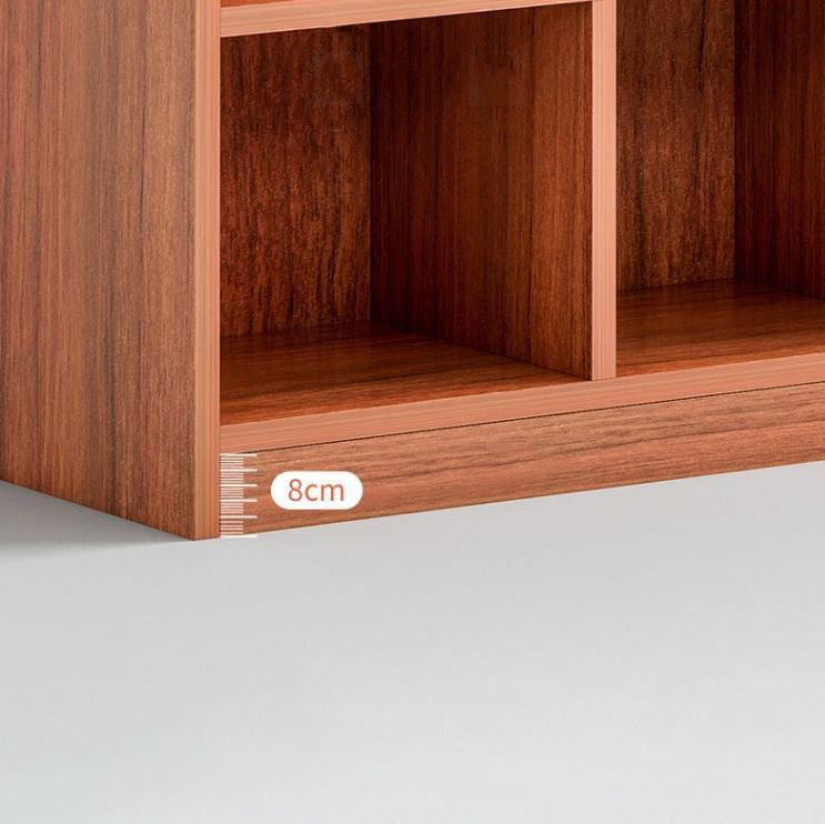 Closed Back Bookshelf Engineered Wood Bookcase for Study Room