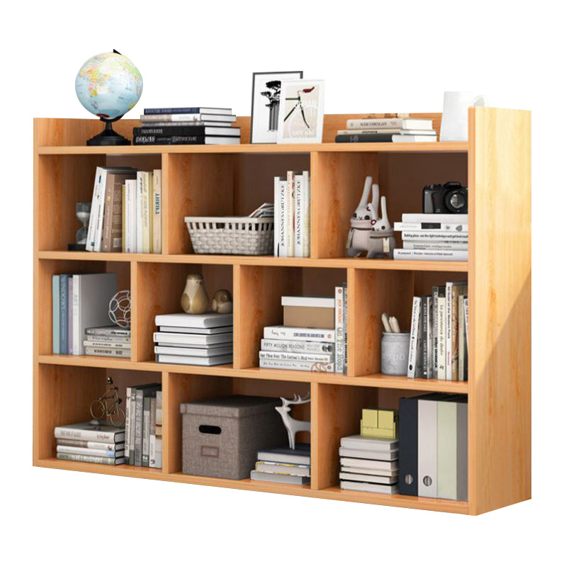Closed Back Bookshelf Engineered Wood Bookcase for Study Room