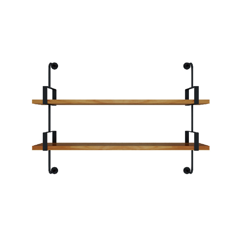 7.87"W Bookshelf Wall Mounted Industrial Style Bookcase for Home Study Room