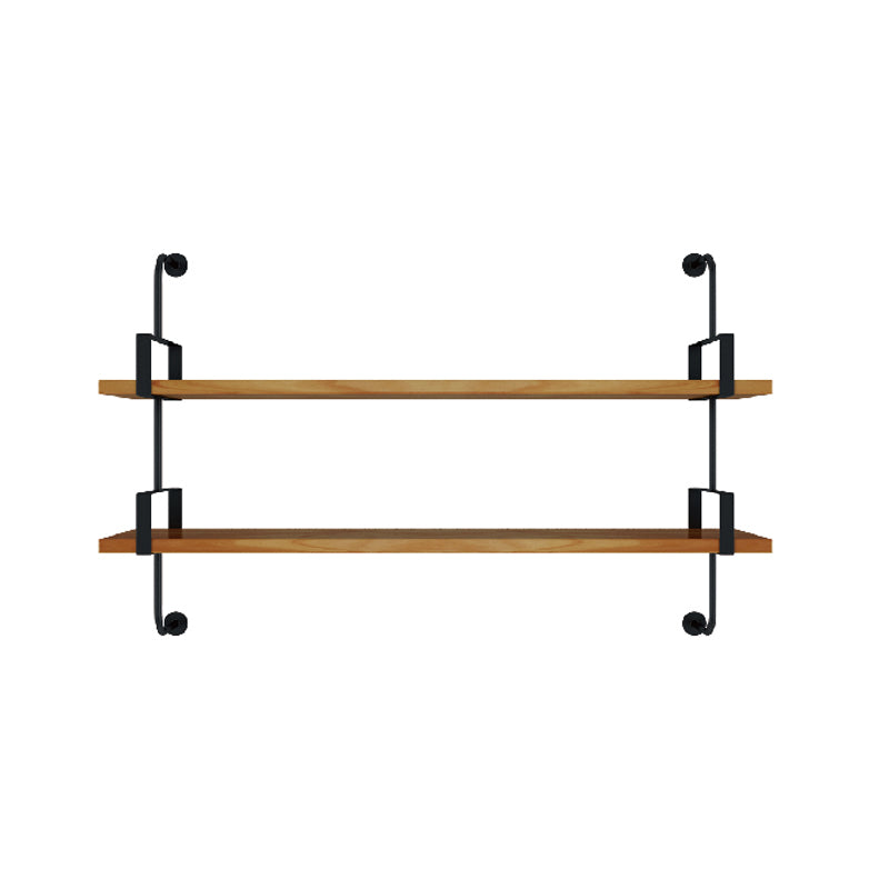 7.87"W Bookshelf Wall Mounted Industrial Style Bookcase for Home Study Room