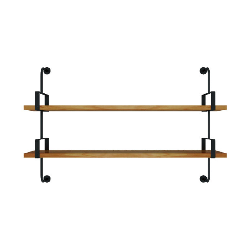 7.87"W Bookshelf Wall Mounted Industrial Style Bookcase for Home Study Room