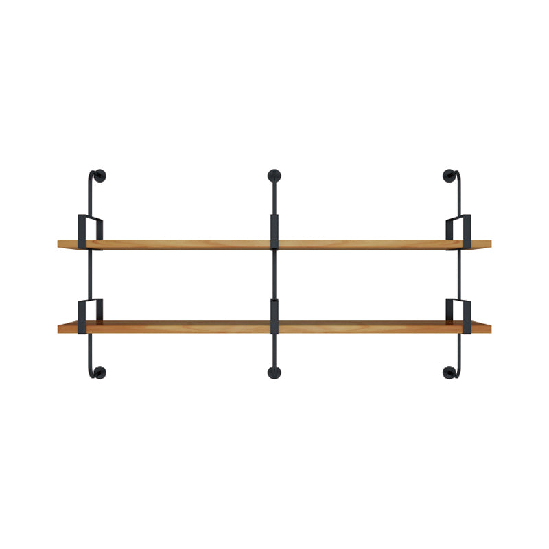 7.87"W Bookshelf Wall Mounted Industrial Style Bookcase for Home Study Room