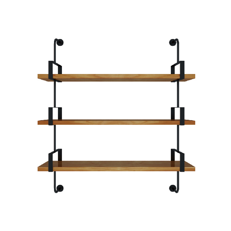 7.87"W Bookshelf Wall Mounted Industrial Style Bookcase for Home Study Room