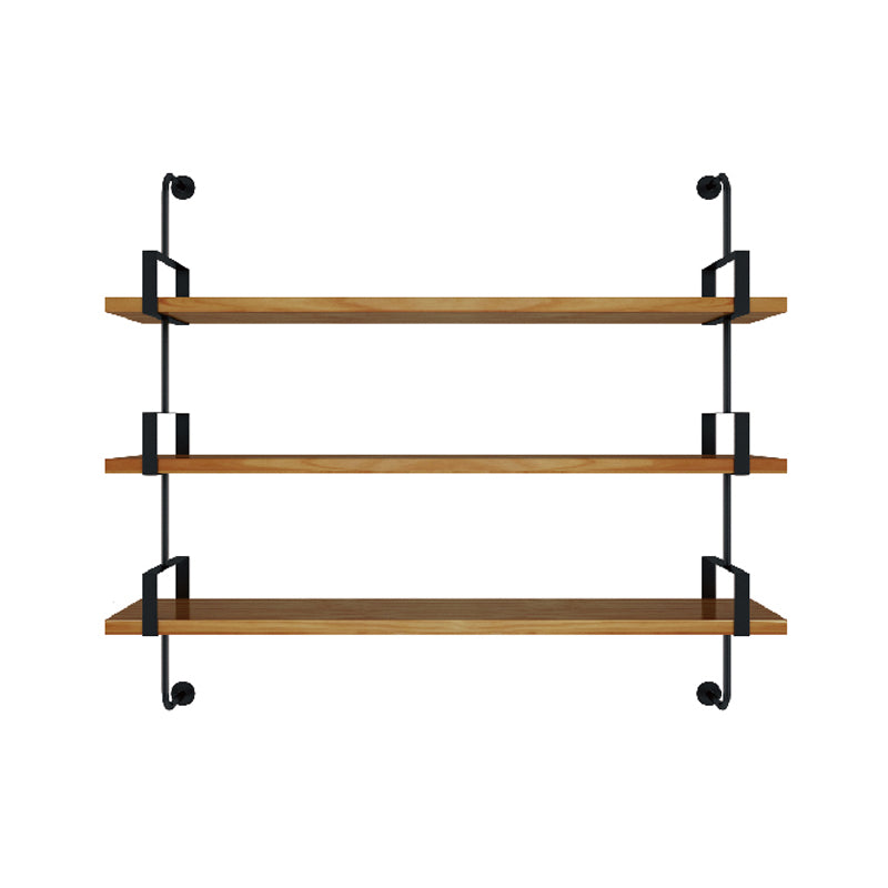 7.87"W Bookshelf Wall Mounted Industrial Style Bookcase for Home Study Room