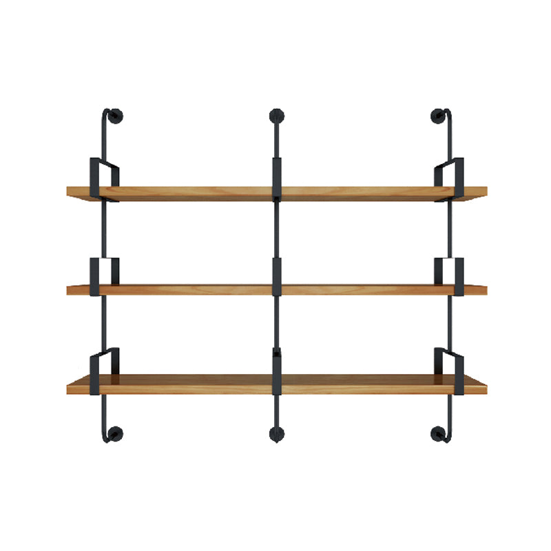 7.87"W Bookshelf Wall Mounted Industrial Style Bookcase for Home Study Room