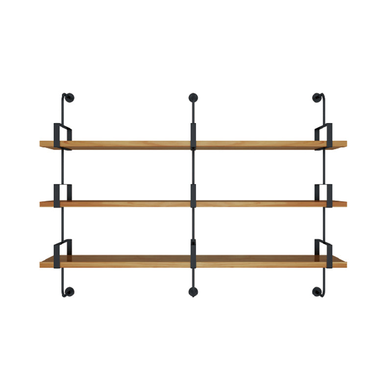 7.87"W Bookshelf Wall Mounted Industrial Style Bookcase for Home Study Room