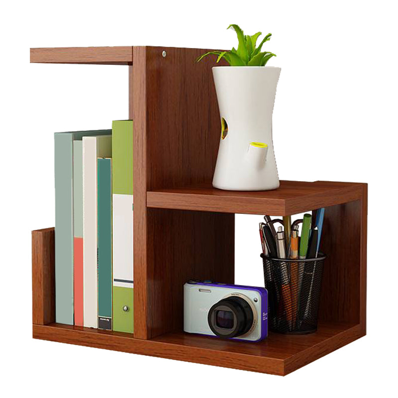 Scandinavian Style Bookshelf Open Back Wood Bookcase for Office