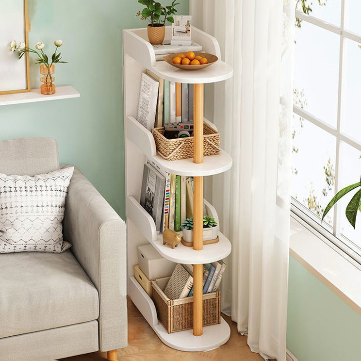 Engineered Wood Shelf Bookcase Scandinavian Bookshelf for Office