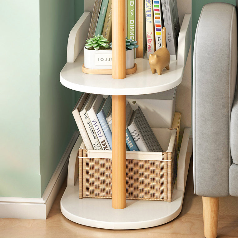Engineered Wood Shelf Bookcase Scandinavian Bookshelf for Office