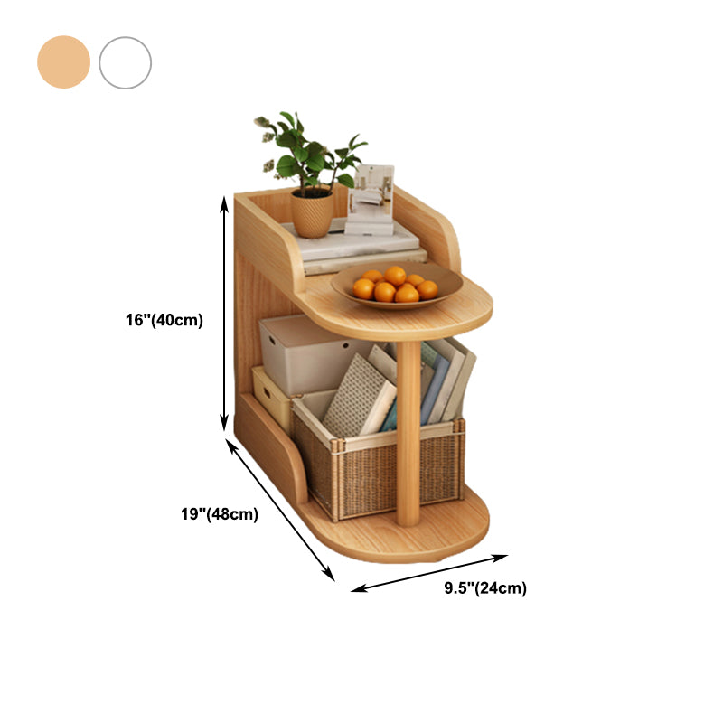 Engineered Wood Shelf Bookcase Scandinavian Bookshelf for Office