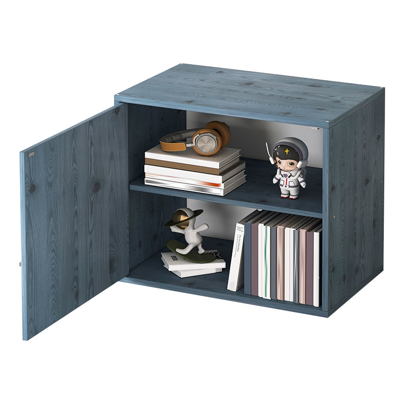 Wood Bookcase Scandinavian Bookshelf, 13.78" L x 9.45" W x 13.78" H