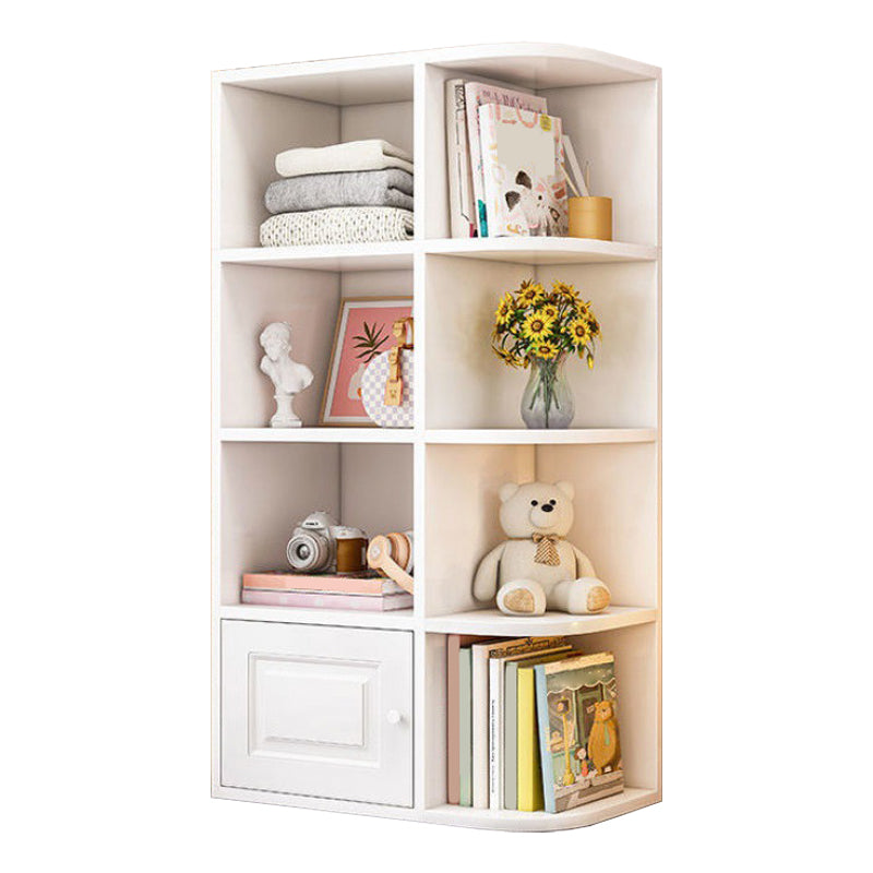 Modern Style Bookshelf Wood Closed Back Bookcase for Home Office