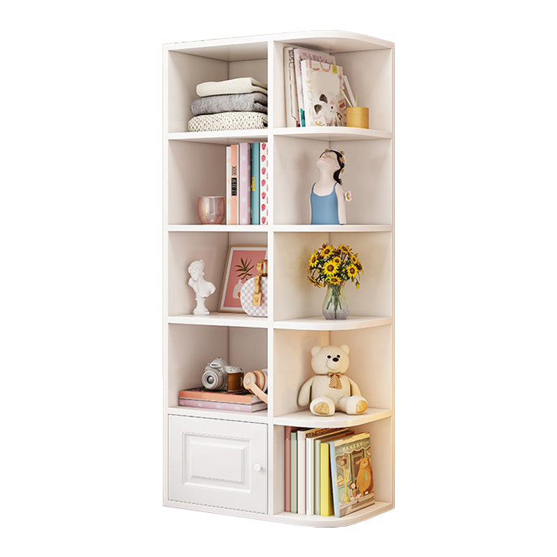 Modern Style Bookshelf Wood Closed Back Bookcase for Home Office