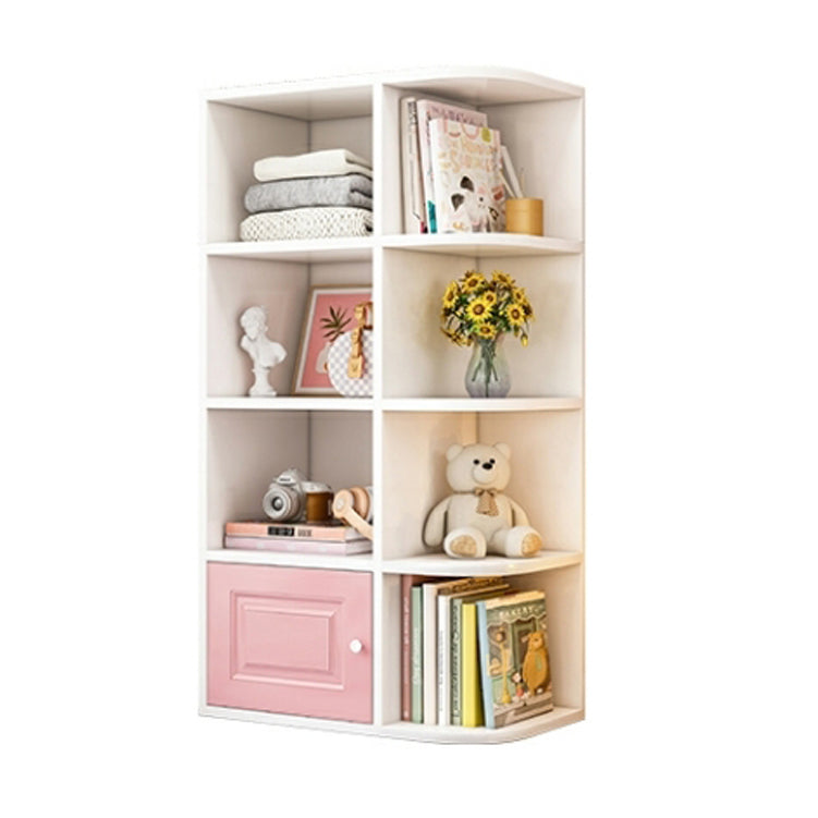 Modern Style Bookshelf Wood Closed Back Bookcase for Home Office