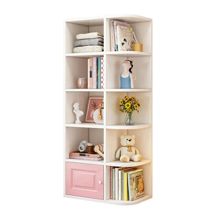 Modern Style Bookshelf Wood Closed Back Bookcase for Home Office