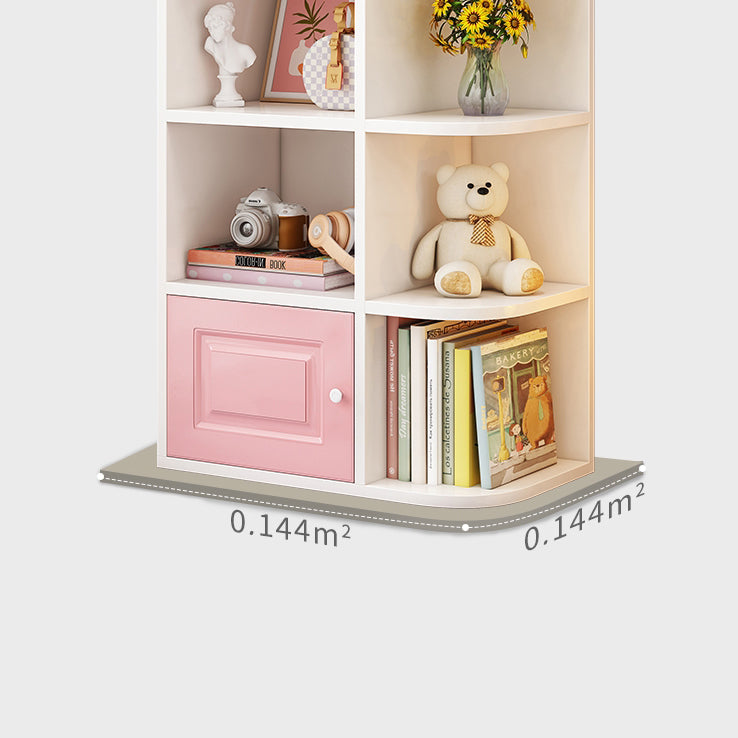 Modern Style Bookshelf Wood Closed Back Bookcase for Home Office