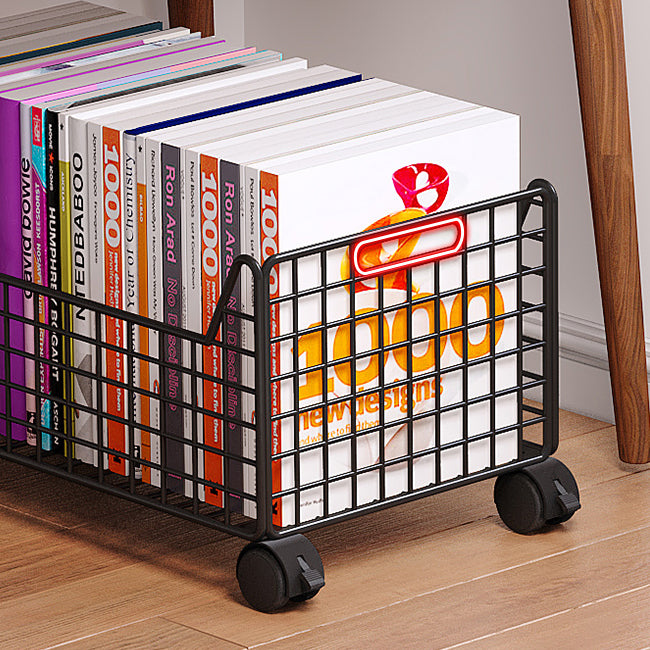 Metal Book Shelf Horizontal Shelf Bookcase, 11.61" W x 9.45" H