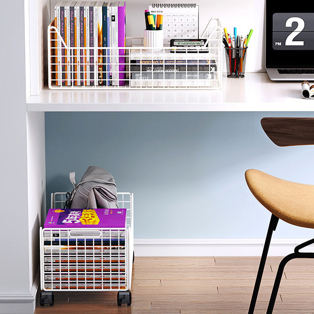 Metal Book Shelf Horizontal Shelf Bookcase, 11.61" W x 9.45" H