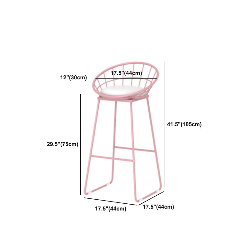 1/3/4/5 Pieces Industrial Pink Bar Table Set Round Bistro Set with White Faux Marble Top