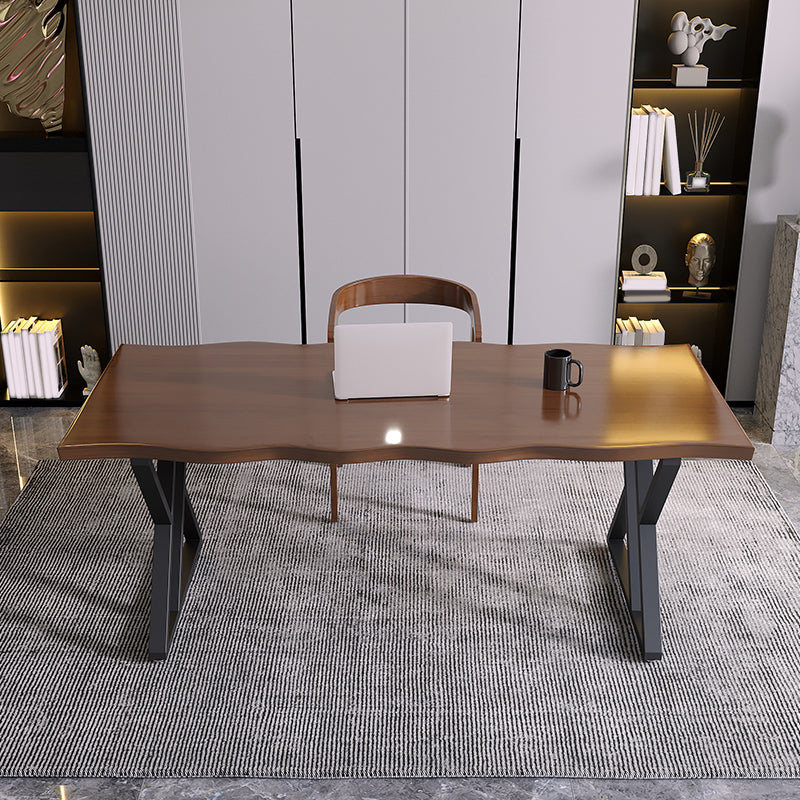 Industrial Dinette Set 1/2 Pieces Solid Wood and Metal Dining Table Set