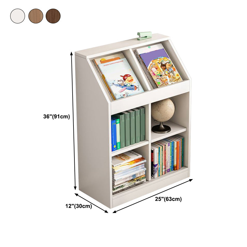 Closed Back Bookcase Standard Shelf Bookcase for Home Office