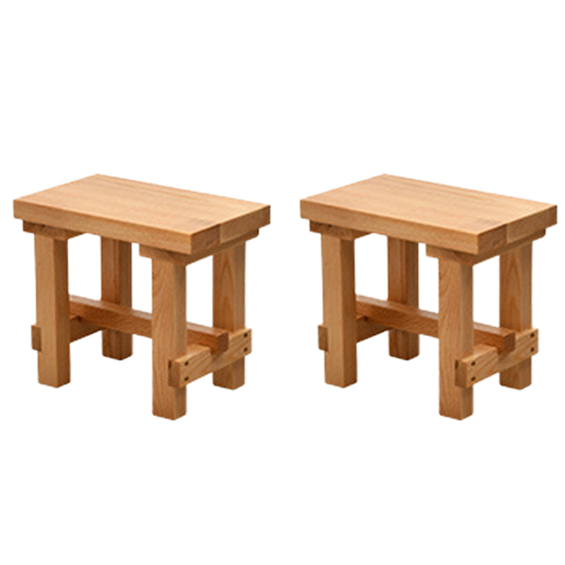 Modern Rectangular Table and Bench Set 1/2/3/5/9 Pieces Solid Wood Dining Sets