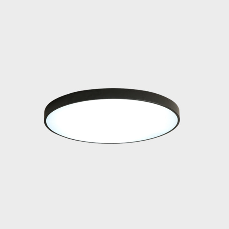 Metal LED Flush Mount Macaroon Circle Ceiling Mounted Fixture for Bedroom