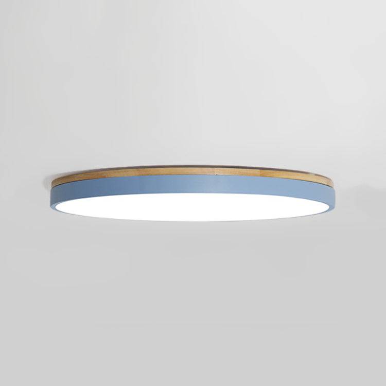 Modern Style Circle Shape Ceiling Lighting Metal 1 Light Ceiling Lamp for Bedroom