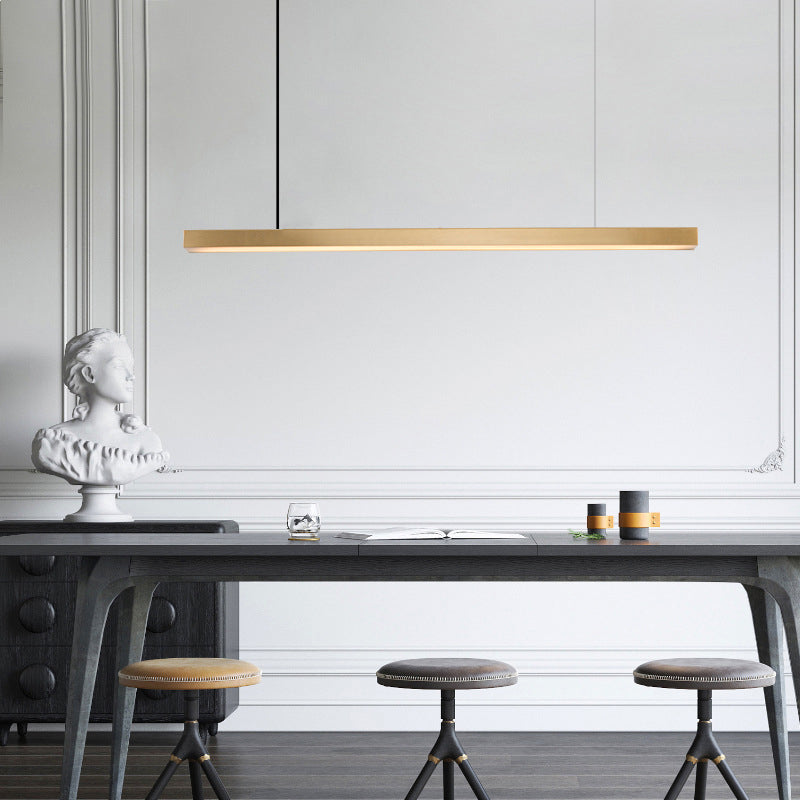 Island Pendant Light Simple Metal Dining Room LED Ceiling Pendant Light