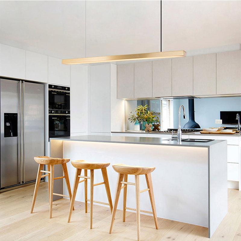 Island Pendant Light Simple Metal Dining Room LED Ceiling Pendant Light