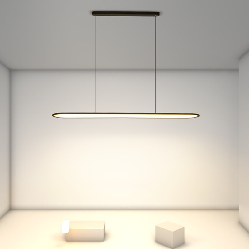 Contemporary Hanging Lamp 1-Light Island Light Fixture for Living Room