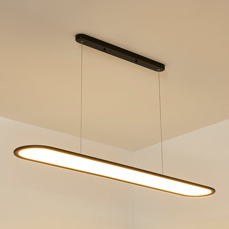 Contemporary Hanging Lamp 1-Light Island Light Fixture for Living Room