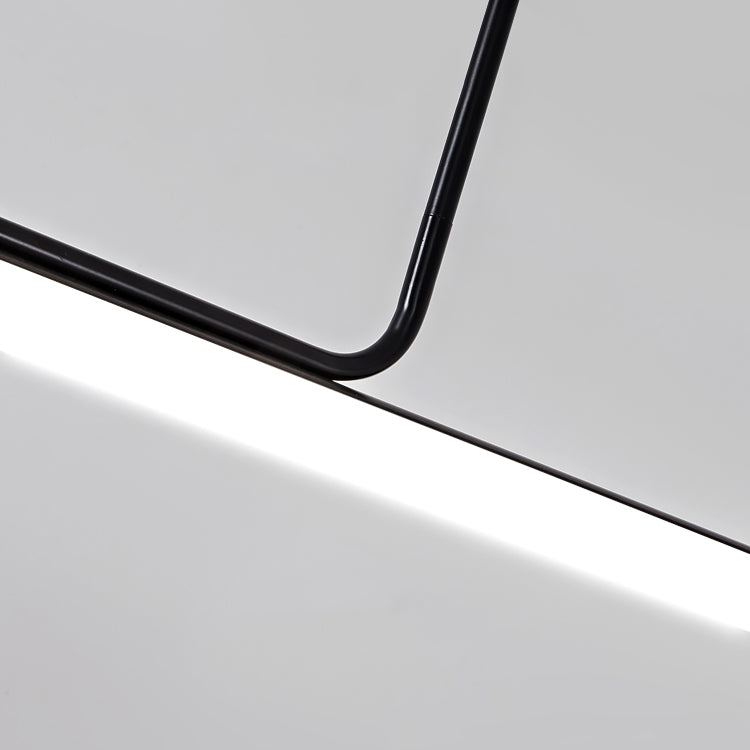 Simple Style Hanging Lamp 1-Light Linear Island Light Fixture for Kitchen