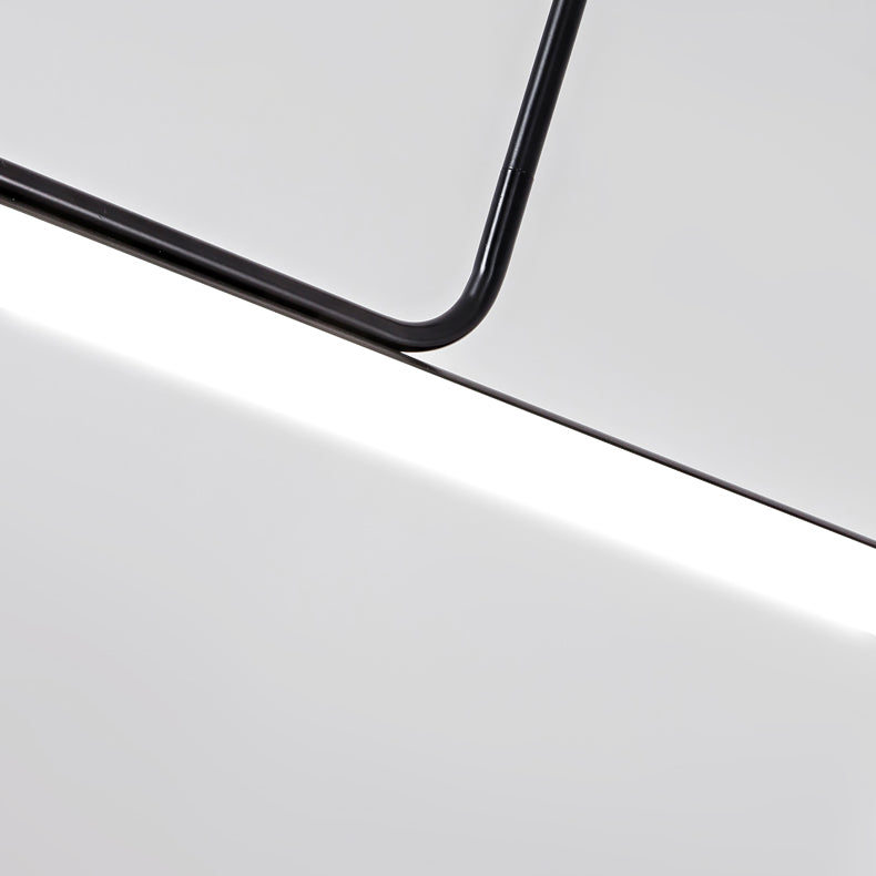 Simple Style Hanging Lamp 1-Light Linear Island Light Fixture for Kitchen