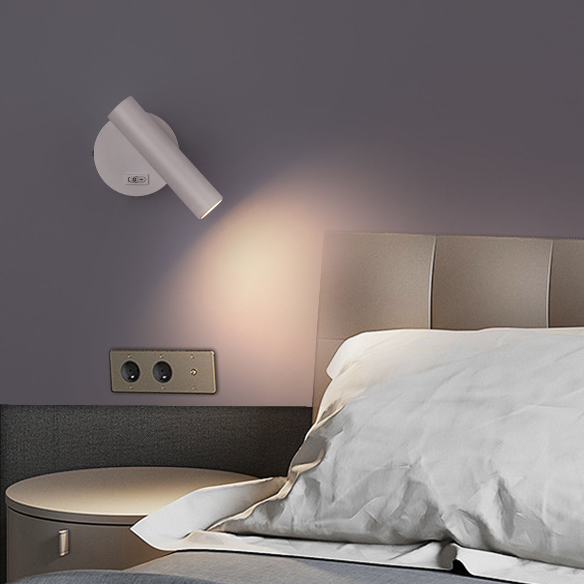 Reading Wall Lamp Nordic Style Metal Wall Mount Lighting in Metal Shade