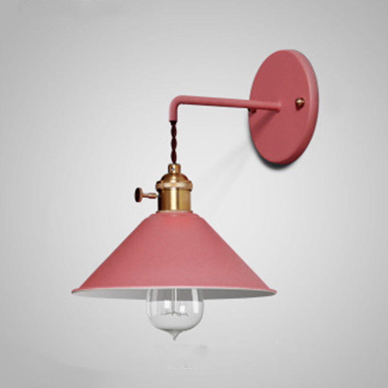 Modern Style Tapered Wall Sconces Metal 1 Light Wall Lighting Fixtures