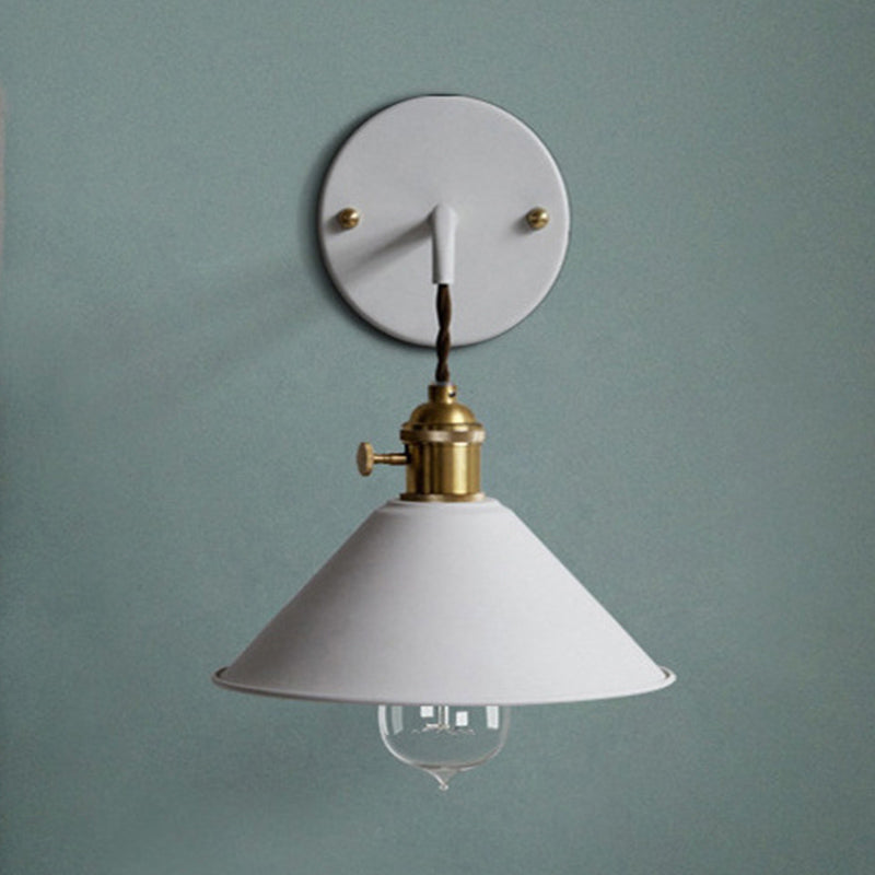 Modern Style Tapered Wall Sconces Metal 1 Light Wall Lighting Fixtures